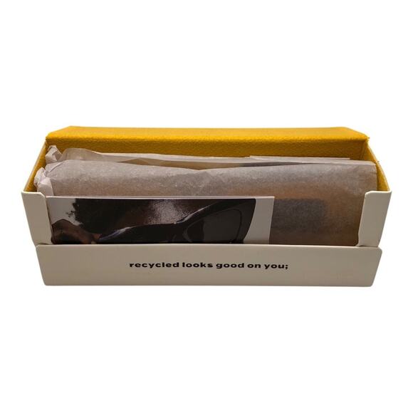 SZADE NIB Dart Sustainable On Trend Rectilinear Burnt Honey/Cherry Cola Sunglass - Picture 8 of 15